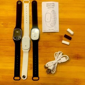Like New Ultrasonic Anti Mosquito Insect Repellent Repeller Wrist -Qty:3